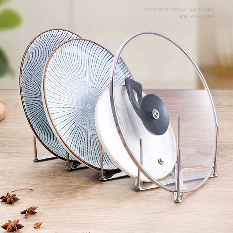 Égouttoir Vaisselle Pliable en Inox Extensible