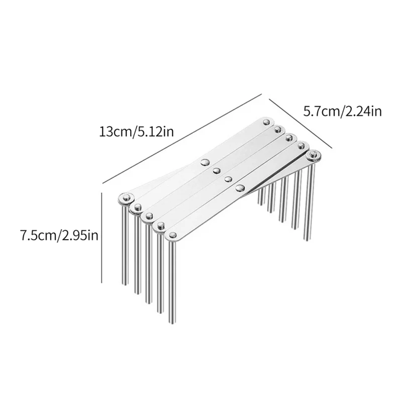 Égouttoir Vaisselle Pliable en Inox Extensible – Image 4