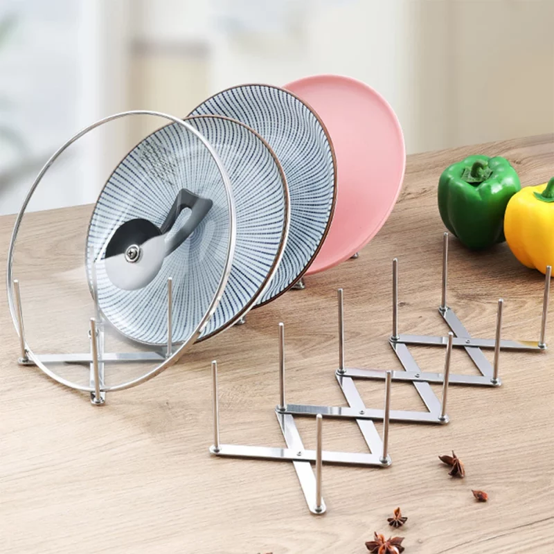 Égouttoir Vaisselle Pliable en Inox Extensible