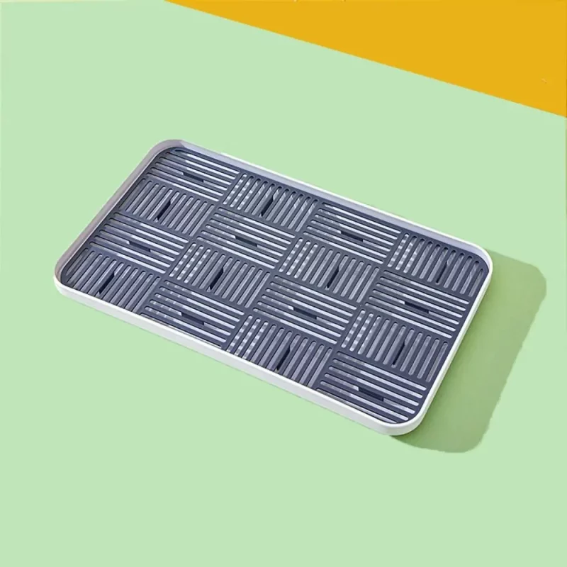 Tapis égouttoir vaisselle à double couche Amovible