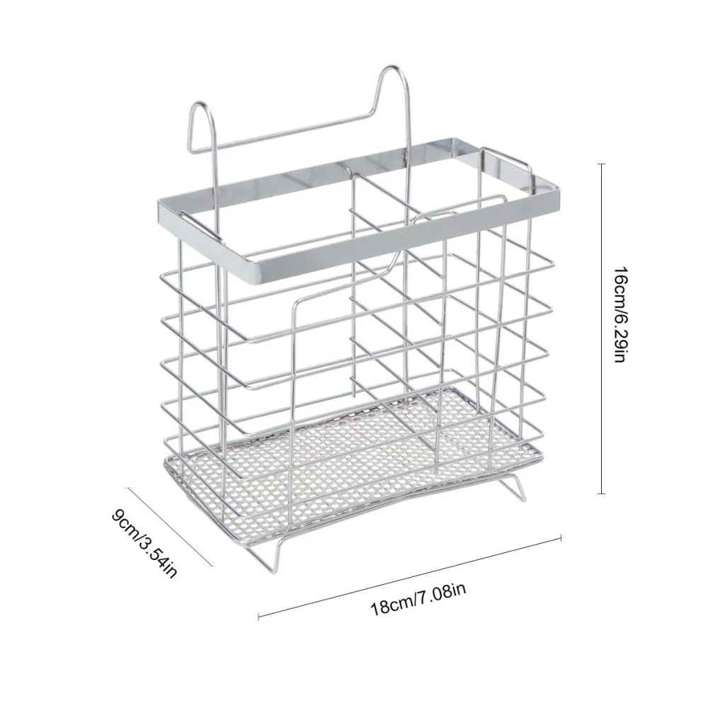 Égouttoir vaiselle design rectangulaire pour ustensiles de cuisine